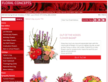 Tablet Screenshot of floralconceptstx.com